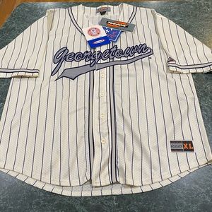 Vintage Georgetown Hoyas Pinstripe Baseball Jersey